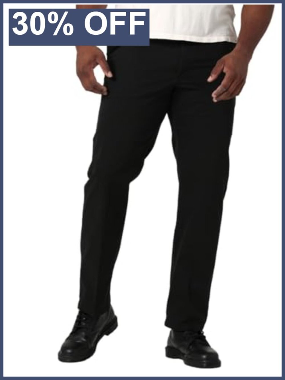 Men's Big & Tall Extreme Motion Flat Front Straight Pant Comfort Flex Waist